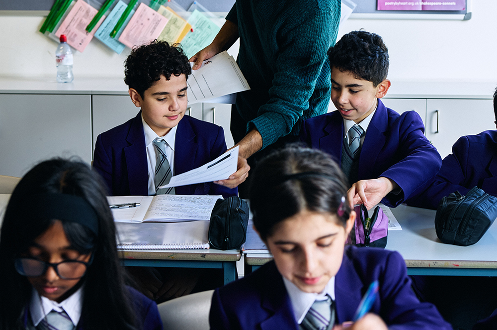 Image of pupils learning in a classroom